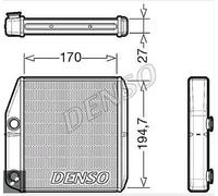 CONDENZATORE RISCALDATORE BITACOLO FIAT 500 L T.T. 2012>