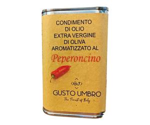 CONDIMENTO AROMATIZZATO al PEPERONCINO OLIO EXTRAVERGINE di OLIVA 250 ml Umbria