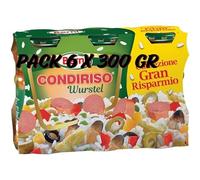 Condimento CondiRiso Wurstel °° Pack 6 Barattoli da 300 gr Vetro