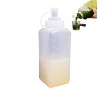 Condimento Squeeze Bottles, Leak Proof Container, Wide Mouth Sauce Container Kitchen Storage Bottle Ampia Capacity Scale Marking, Salad Dressing Syrup Ketchup Vinegar Seasoning Use /2,95 x 2,95 x 9,84