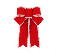 Condisci con il nostro splendido set di due decorazioni natalizie a nastro oggi (rosso-S)