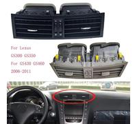 Condizionamento della Griglia di Uscita / Adatto for Lexus GS300 GS430 Bocchetta dell'aria della console centrale Cruscotto Aria condizionata Aria fredda Bocchetta dell'aria del riscaldatore(Black)