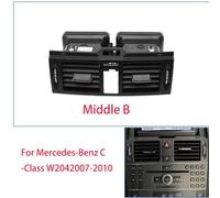 Condizionata Centrale/Adatto for Benz Classe C W204 C180 C200 C220 C230 LHD RHD Griglia di sfiato aria condizionata AC sinistra destra centrale gruppo uscita(Middle B)