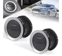 Condizionata Griglia di ventilazione dell'aria condizionata, diffusore, uscita aria/adatta for Ford Fiesta 2006 2007 2008-2016 Connect 2009-2013 1697430 8A6HAQ18B09(2pcs Black)