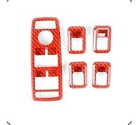 Condizionata Presa d'Aria Cornice Decorativa Per Benz ABCEG Per CLA Per CLS Per GLE Per GLS Per GLA Per GLK Per ML Per Classe Per W176 Pannello Pulsanti Alzacristalli Auto(Carbon Fiber Red)