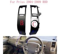 Condizionata RHD/Adatto for Prius 2004-2009 Cornice di finitura for bocchette dell'aria del cruscotto/Adatto for Prius 2004-2009 Copertura del pannello di uscita dell'aria condizionata cromata(BC)