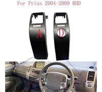 Condizionata RHD/Adatto for Prius 2004-2009 Cornice di finitura for bocchette dell'aria del cruscotto/Adatto for Prius 2004-2009 Copertura del pannello di uscita dell'aria condizionata cromata(AD)