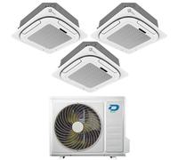 Condizionatore a cassetta 4 vie trial split 9000+9000+12000 Btu Diloc Over A++ D.OVER321 inverter R32