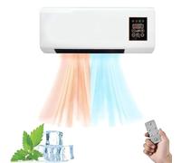 Condizionatore a parete Mini unità AC da parete da 2000 W for camera da letto Vento naturale e riscaldamento portatili, riscaldatore intelligente silenzioso combinato(A)