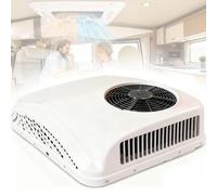 Condizionatore Aria Elettrico da Tetto per Camper,Aria Condizionata in Parcheggio,Roulotte e Bus - Unità A/C Non Condotta con Funzione Raffreddamento e Riscaldamento 12V