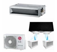 Condizionatore Canalizzato Econo 24000 BTU Inverter R32 con Kit Plenum 2 uscite - Climatizzatore in Pompa di Calore Mod. CM24F.NA0