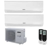 Condizionatore Climatizzatore Aermec Dual Split Inverter Modello SPG 9000+12000 R-32 Con MPG520 Wi-Fi Optional