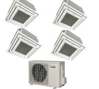 Condizionatore Climatizzatore Daikin Quadri Split a Cassetta R-32 9000+9000+9000+9000 BTU Con 4MXM68M Comando a Filo + Griglia