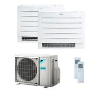 Condizionatore Climatizzatore Daikin R-32 Dual Split A Pavimento Perfera Floor 9000+12000 BTU Con Esterna 2MXM50A Wi-Fi Incluso