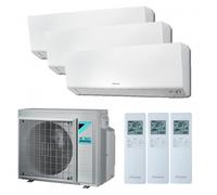 Condizionatore Climatizzatore Daikin trial split inverter FTXM/R Perfera R-32 Bluevolution 9+9+9 con 3MXM52M WiFi Incluso