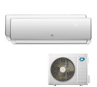 Condizionatore Climatizzatore Diloc Sky Dual Split Inverter R-32 9000+12000 BTU Con Esterna Dual 14 Wi-Fi Integrato