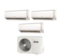Condizionatore Climatizzatore Ferroli Trial Split Inverter R-32 Serie Ambra M 7000+7000+9000 BTU Wi-Fi Con 2CP001BF 21-3