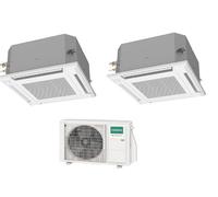 Condizionatore Climatizzatore General Fujitsu Multisplit R-32 a Cassetta 12000+12000 Con AOHG18KBTA2