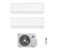 Condizionatore Climatizzatore Gree Dual Split Inverter R-32 Modello Cosmo 9000+12000 BTU Wi-Fi Integrato Con GWHD(18)NK6OO