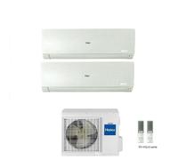 Condizionatore Climatizzatore Haier Dual Split Inverter Flexis Plus White R-32 9000+12000 Con 2U50S2SM1FA-3 Wi-Fi Integrato