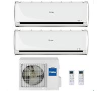 Condizionatore Climatizzatore Haier Dual Split R-32 Serie Pearl 9000+18000 BTU Con 3U55S2SR5FA Wi-Fi Incluso