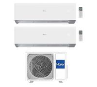 Condizionatore Climatizzatore Haier Dual Split R-32 Serie Revive 9000+12000 BTU Con H2U50MEEFRA Wi-Fi Integrato