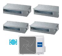 Condizionatore Climatizzatore Haier Quadri Split Canalizzato Slim a Bassa Pressione R-32 9000+9000+9000+9000 Con 4U75S2SR5FA