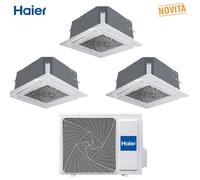 Condizionatore Climatizzatore Haier Trial Split Cassetta 620 R-32 9000+9000+12000 BTU Con 3U55S2SR5FA WI-FI Optional