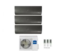 Condizionatore Climatizzatore Haier Trial Split Inverter Flexis Plus Black R-32 7000+7000+9000 Con 3U55S2SR5FA Wi-Fi Integrato