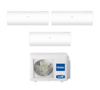 Condizionatore Climatizzatore Haier Trial Split R-32 Serie Pearl 7000+9000+9000 BTU Con 3U55S2SR5FA Wi-Fi Incluso