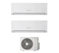 Condizionatore Climatizzatore Hermann Saunier Duval Dual Split Inverter R-32 VivAir Max 9000+18000 BTU Con SDH1-070MNA3O Wi-Fi Integrato