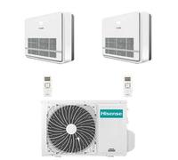 Condizionatore Climatizzatore Hisense Hi-Comfort R 32 Dual Split 7000+12000 Btu + 2AMW52U4RXC Wi-Fi Integrato