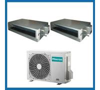 Condizionatore Climatizzatore Hisense Dual Split Inverter Canalizzato 9000+9000 Con 2AMW52U4RXC