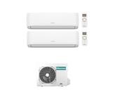 Condizionatore Climatizzatore Hisense Dual Split Inverter R-32 Hi-Comfort 9000+9000 BTU Con 2AMW35U4RGC WiFi Integrato 9+9