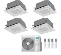 Condizionatore Climatizzatore Hisense Quadri Split Inverter a Cassetta 12000+12000+12000+12000 Con 5AMW105U4RQC Wi-Fi Optional - Comando Incluso