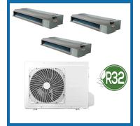 Condizionatore Climatizzatore Hisense trial split inverter Hi-Comfort R-32 9000+9000+12000 con 4AMW81U4RJC Wi-Fi Integrato