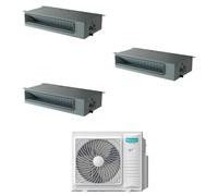 Condizionatore Climatizzatore Hisense Trial Split Inverter a Cassetta 12000+12000+18000 Con 4AMW105U4RAA