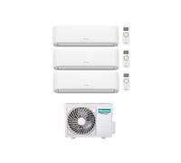 Condizionatore Climatizzatore Hisense Trial Split Inverter R-32 Hi-Comfort 9000+9000+12000 Btu Con 3AMW52U4RJC WiFi Integrato 9+9+12