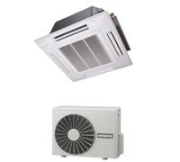 Condizionatore Climatizzatore Hitachi Monosplit Cassetta a 4 Vie R32 12000 BTU RAI-35RPE Wi-Fi Optional + Comando a Parete