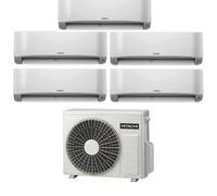 Condizionatore Climatizzatore Hitachi Penta Split Inverter R-32 airHome 400 7000+7000+7000+9000+9000 BTU Con RAM-G85N5HA(B)E Multi Pro G Wi-Fi Integrato 7+7+7+9+9