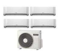Condizionatore Climatizzatore Hitachi Quadri Split Inverter R-32 airHome 400 7000+9000+9000+18000 BTU Con RAM-G85N5HA(B)E Multi Pro G Wi-Fi Integrato 7+9+9+18