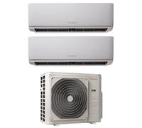 Condizionatore Climatizzatore Immergas Dual Split Inverter R-32 Serie Thor 9000+9000 Con 18 DUAL BTU Wi-Fi Optional
