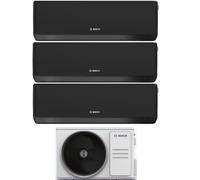 Condizionatore Climatizzatore Junkers Bosch Trial Split Inverter R-32 Serie Climate 7000i Black 12000+12000+12000 BTU Con 5000M 79/3 E Wi-Fi Integrato 12+12+12