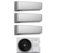 Condizionatore Climatizzatore Junkers Bosch Trial Split Inverter R-32 Serie Climate 7000i Silver 7000+7000+7000 BTU Con 5000M 79/3 E Wi-Fi Integrato 7