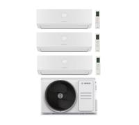 Condizionatore Climatizzatore Junkers Bosch Trial Split Inverter R-32 Serie Climate 7000i White 7000+7000+7000 BTU Con 5000M 79/3 E Wi-Fi Integrato 7+