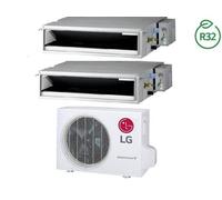 Condizionatore Climatizzatore LG Dual Split Canalizzato 12000+12000 BTU R-32 Con MU2R17 U13