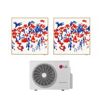 Condizionatore Climatizzatore LG Dual Split Inverter R-32 Artcool Gallery Photo 9000+9000 Btu con MU2R17 Wi-Fi Integrato