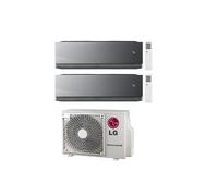Condizionatore Climatizzatore LG Dual Split Inverter R-32 ARTCOOL Mirror Al Air 9000+12000 BTU Wifi integrato Con MU2R15
