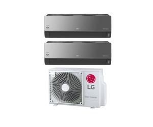 Condizionatore Climatizzatore LG Dual Split Inverter R-32 ArtCool Uv Nano Mirror 9000+9000 Btu con MU2R17 U13 Wifi integrato 9+9