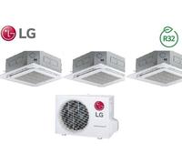 Condizionatore Climatizzatore LG Inverter Trial Split a Cassetta R-32 9000+9000+12000 Con MU3R21 U23